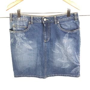 Life Is Good Denim Pencil Skirt Womens Size 8